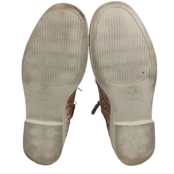 S2566 EUC SCHUTZ McKenzie Floral Combat Boots size 8.5B - Picture 8 of 10